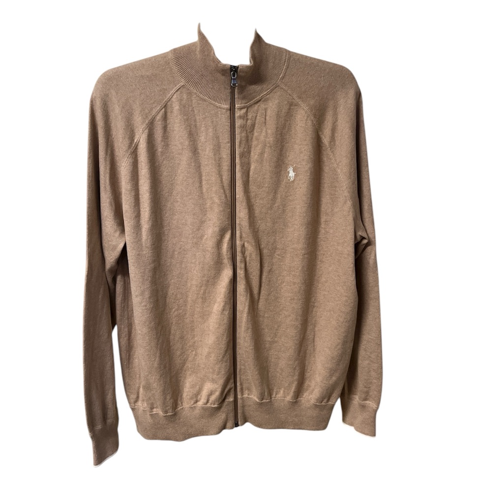 Polo Ralph Lauren Men's Brown Full Zip-Up Cardigan